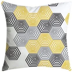 Housses De Coussins Jaune 45x45cm 4pcs FUIENKO -France Coussin et housse de coussin Soldes Boutique 64473011 3