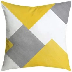Housses De Coussins Jaune 45x45cm 4pcs FUIENKO -France Coussin et housse de coussin Soldes Boutique 64473011 4