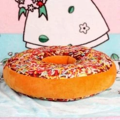 Ensoleillé Coussin En Forme De Doughnut Rond Rembourré, 40*40cm -France Coussin et housse de coussin Soldes Boutique 64616719 2