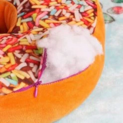 Ensoleillé Coussin En Forme De Doughnut Rond Rembourré, 40*40cm -France Coussin et housse de coussin Soldes Boutique 64616719 4