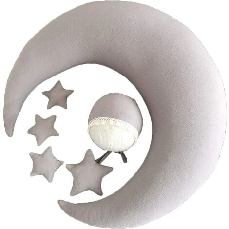 PREMIER éLOGE Ensemble Accessoires De Photographie Nouveau-né, Accessoires De Prise De Vue Photo, Chapeau Bébé, Coussins De Photographie Posant En Forme De Lune Étoiles Pour Bébé (4#) 1 PREMIER éLOGE Ensemble Accessoires De Photographie Nouveau-né, Accessoires De Prise De Vue Photo, Chapeau Bébé, Coussins De Photographie Posant En Forme De Lune Étoiles Pour Bébé (4#)
