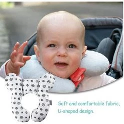 PREMIER éLOGE Coussin D'De Bébé Coussin De Tête Coussin En Forme De U Pour Siège Auto Poussette, De Voyage Bébé Pour Poussette Ou Style Lit13 -France Coussin et housse de coussin Soldes Boutique 64704214 5