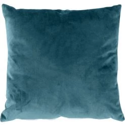 HOMEMAISON Coussin En Velours Avec Zip Déco Lagon 40 X 40cm - Lagon