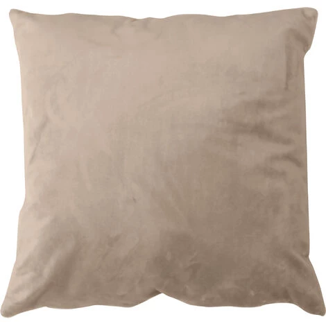 HOMEMAISON Coussin En Velours Avec Zip Déco Naturel 40 X 40cm - Naturel 1 HOMEMAISON Coussin En Velours Avec Zip Déco Naturel 40 X 40cm - Naturel