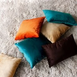 HOMEMAISON Coussin En Velours Avec Zip Déco Argile 40 X 40cm - Argile 5 HOMEMAISON Coussin En Velours Avec Zip Déco Argile 40 X 40cm - Argile -France Coussin et housse de coussin Soldes Boutique 64927825 3