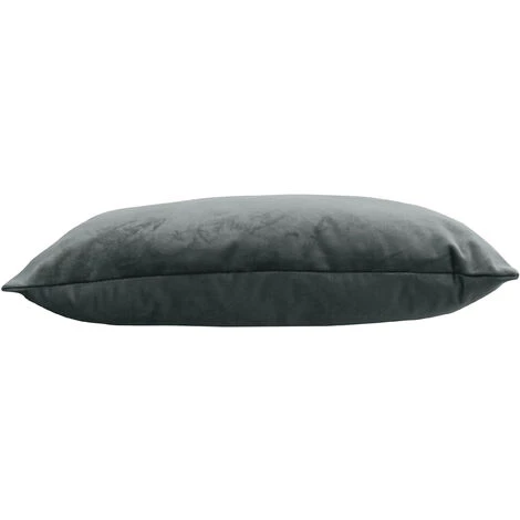 HOMEMAISON Coussin Déhoussable En Velours Uni Gris Moyen 30 X 50 Cm - Gris Moyen 2 HOMEMAISON Coussin Déhoussable En Velours Uni Gris Moyen 30 X 50 Cm - Gris Moyen – Image 2