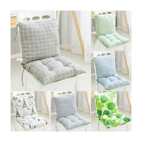 Lot De 1 Coussin De Chaise Avec Dossier Coussins De Siège De Chaise Pour Chaises De Cuisine, Jardin, Salle à Manger - Pas De Chaise 40cm*40cm (D) 56Vingt 2 Lot De 1 Coussin De Chaise Avec Dossier Coussins De Siège De Chaise Pour Chaises De Cuisine, Jardin, Salle à Manger - Pas De Chaise 40cm*40cm (D) 56Vingt – Image 2