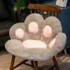 Ensoleillé Coussin De Griffe De Chat, Coussin De Siège En Peluche Doux Et Mignon, Tapis De Sol Chaud En Forme De Patte De Chat Pour Canapé De Chaise De Bureau à Domicile (gris)