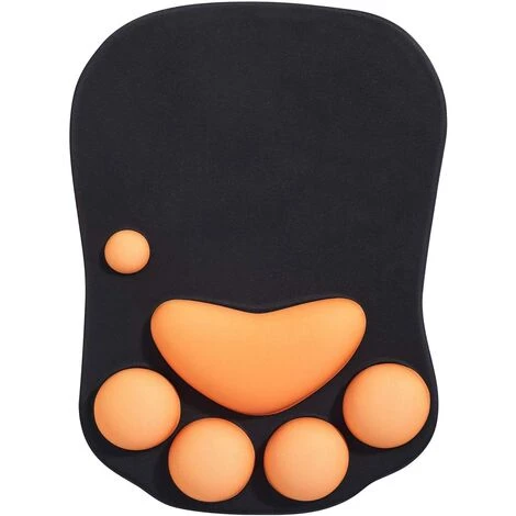 ILOVEMILAN Tapis De Souris Avec Repose Poignet, Tapis De Souris Ergonomique, Tapis De Souris Chat Kawaii, Tapis De Souris En Gel Silicone, Base Antidérapante, Pour La Maison/Bureau/Jeux, Noir 1 ILOVEMILAN Tapis De Souris Avec Repose Poignet, Tapis De Souris Ergonomique, Tapis De Souris Chat Kawaii, Tapis De Souris En Gel Silicone, Base Antidérapante, Pour La Maison/Bureau/Jeux, Noir