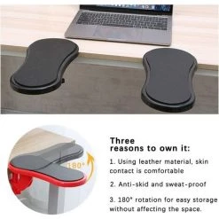 ILOVEMILAN Soutien Portable Arm Design Ergonomique Articulé Computer, Repose-poignet Assistance Accoudoir,Taille Réglable Accoudoir Bureau Extender-Réglable à 180 °, Rouge -France Coussin et housse de coussin Soldes Boutique 64996297 5