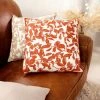 HOMEMAISON Coussin à L'ambiance Nature Cognac 40 X 40 Cm - Cognac