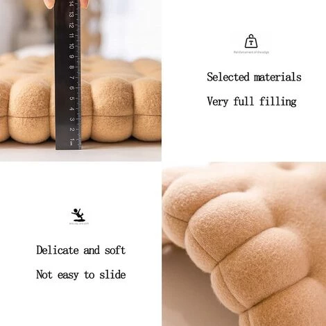 LITZEE Coussins De Chaise D'IntéRieur - Lot De 1 Coussin De Chaise 40x45 Galette De Chaise Carre Pour Salle à Manger Salon Chaise De Bureau Cuisine IntéRieur Confortable Lavabl,Light Coffee Color 3 LITZEE Coussins De Chaise D'IntéRieur - Lot De 1 Coussin De Chaise 40x45 Galette De Chaise Carre Pour Salle à Manger Salon Chaise De Bureau Cuisine IntéRieur Confortable Lavabl,Light Coffee Color – Image 3