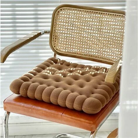 LITZEE Coussins De Chaise D'IntéRieur - Lot De 1 Coussin De Chaise 40x45 Galette De Chaise Carre Pour Salle à Manger Salon Chaise De Bureau Cuisine IntéRieur Confortable Lavabl,Light Coffee Color 5 LITZEE Coussins De Chaise D'IntéRieur - Lot De 1 Coussin De Chaise 40x45 Galette De Chaise Carre Pour Salle à Manger Salon Chaise De Bureau Cuisine IntéRieur Confortable Lavabl,Light Coffee Color – Image 5