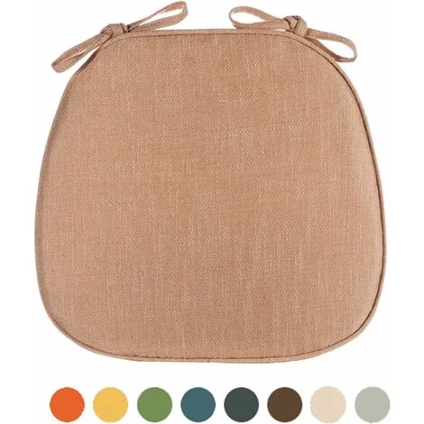 LITZEE Coussins D'assise Pour Chaises De Cuisine Avec Attaches Foncé,Coussins De Chaise Pour Chaises De Salle à Manger Antidérapants,Coussins De Chaise De Salle à Manger Avec Attaches (beige) 1 LITZEE Coussins D'assise Pour Chaises De Cuisine Avec Attaches Foncé,Coussins De Chaise Pour Chaises De Salle à Manger Antidérapants,Coussins De Chaise De Salle à Manger Avec Attaches (beige)