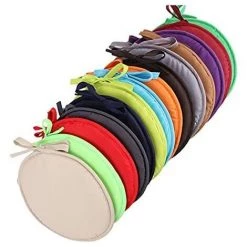 LITZEE Lot De 4 Rond Coussin De Siège Coussins De Chaise Rond Galettes De Chaise Coussin Pour Salle à Manger Jardin Maison Bureau Cuisine(beige) -France Coussin et housse de coussin Soldes Boutique 65109621 3