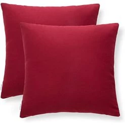 BF Housse De Coussin 45x45 Lot De 2 Housses De Taie D'Oreiller Décoratives Effet Anti-Acarien Hypoallergénique Lavable Double Face Mobilier Contemporain Core Free