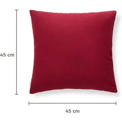 BF Housse De Coussin 45x45 Lot De 2 Housses De Taie D'Oreiller Décoratives Effet Anti-Acarien Hypoallergénique Lavable Double Face Mobilier Contemporain Core Free -France Coussin et housse de coussin Soldes Boutique 65273679 4