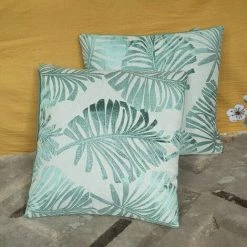 Lot De 2 Housse De Coussin 45x45cm,Taie D'oreiller Decoratif Canapé Lin, Sans Rembourrage, Pour Voiture Salon Chambre à Coucher Bureau, Vert (pas De Noyau D'oreiller) S'arêern