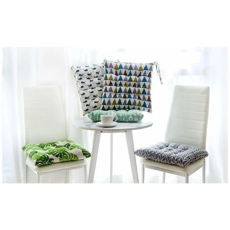 Coussins De Chaise Coussin De Siège Intérieur Extérieur Salle à Manger Jardin 40x40cm Carré ?Pieds D'oie? S'arêern 3 Coussins De Chaise Coussin De Siège Intérieur Extérieur Salle à Manger Jardin 40x40cm Carré ?Pieds D'oie? S'arêern – Image 3