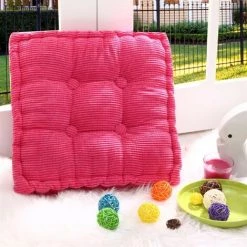 BENOBBY KIDS Coussin De Chaise Pour Chaise, Siège, Banc De Jardin, Canapé - Coussins 45x45 Cm - Bain De Soleil - Intérieur/Extérieur–rose Rouge, 1 Pièce