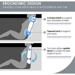 OSQI Oreiller De Bain Pour Baignoire Luxe 4D Air Mesh Spa Baignoire Oreiller Antidérapant Ventouses Oreiller De Bain Pour Spa Bain De Trempage à Bulles -France Coussin et housse de coussin Soldes Boutique 65502954 3