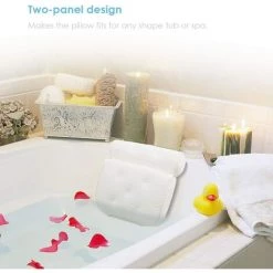 OSQI Oreiller De Bain Pour Baignoire Luxe 4D Air Mesh Spa Baignoire Oreiller Antidérapant Ventouses Oreiller De Bain Pour Spa Bain De Trempage à Bulles -France Coussin et housse de coussin Soldes Boutique 65502954 5