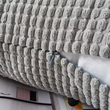 OSQI Taie D'oreiller En Grains De Maïs, Taie D'oreiller En Velours Côtelé Doux, Housse De Coussin De Décoration De Canapé De Chambre à Coucher De Maison (2pcs Gris Foncé, 45x45cm) 4 OSQI Taie D'oreiller En Grains De Maïs, Taie D'oreiller En Velours Côtelé Doux, Housse De Coussin De Décoration De Canapé De Chambre à Coucher De Maison (2pcs Gris Foncé, 45x45cm) – Image 4