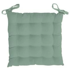 Dessus De Chaise Capitonné En Microfibre Lavée BOHEME Vert Eau, Par Soleil D'Ocre - Vert