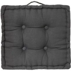 ATMOSPHERA Coussin De Sol Karlos - 40 X 40 Cm - Gris Foncé