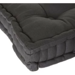 ATMOSPHERA Coussin De Sol Karlos - 40 X 40 Cm - Gris Foncé -France Coussin et housse de coussin Soldes Boutique 65615771 3