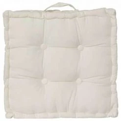 EASY Coussin Sol Ivoire 40x40x8, Ivoire