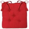 EASY Galette Chaise 5 Boutn Rouge, Rouge