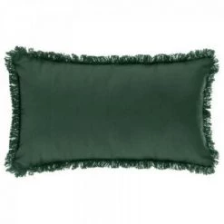 EASY Coussin Frange Cedre 30x50, Vert Cèdre