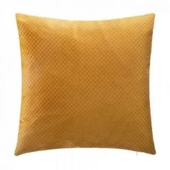 EASY Coussin En Velours Emb Bulle Oc 45x45, Ocre