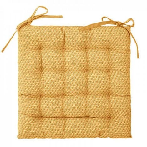 EASY Galette Chaise Otto Ocre 38x38, Jaune 1 EASY Galette Chaise Otto Ocre 38x38, Jaune