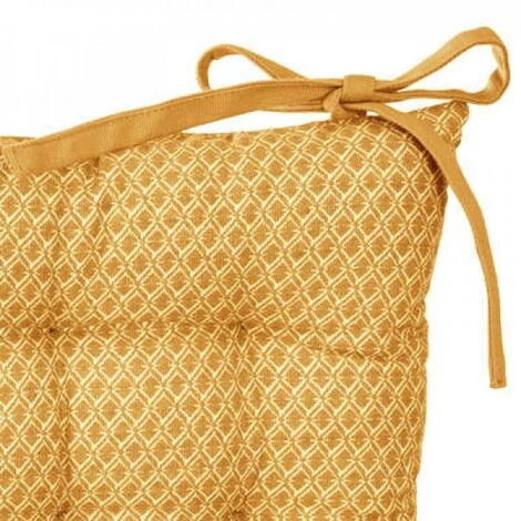 EASY Galette Chaise Otto Ocre 38x38, Jaune 2 EASY Galette Chaise Otto Ocre 38x38, Jaune – Image 2