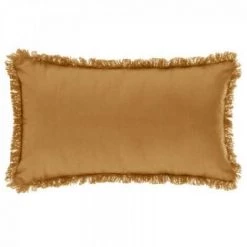 EASY Coussin Frange Ocre 30x50, Ocre