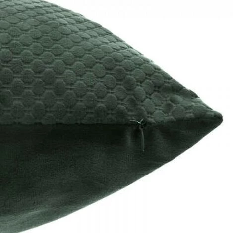 EASY Coussin En Velours Emb Bulle Ced45x45, Vert Cèdre 2 EASY Coussin En Velours Emb Bulle Ced45x45, Vert Cèdre – Image 2