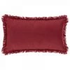 EASY Coussin Frange Rouge 30x50, Rouge
