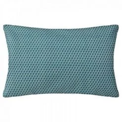 EASY Coussin Motif Otto Canar 30x50, Bleu