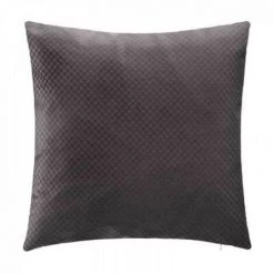 EASY Coussin En Velours Emb Bulle Gr 45x45, Gris