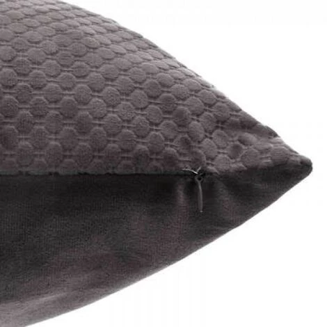 EASY Coussin En Velours Emb Bulle Gr 45x45, Gris 2 EASY Coussin En Velours Emb Bulle Gr 45x45, Gris – Image 2