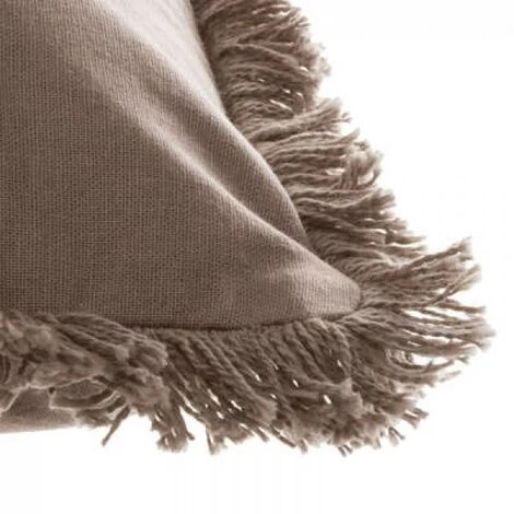 EASY Coussin Frange Taupe 30x50, Taupe 3 EASY Coussin Frange Taupe 30x50, Taupe – Image 3