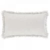 EASY Coussin Frange Ivoire 30x50, Ivoire