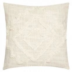 EASY Coussin Tuft Inca Iv 40x40, Ivoire