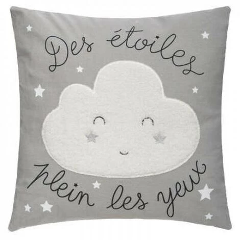 EASY Coussin Bouclette Garcon, Gris 1 EASY Coussin Bouclette Garcon, Gris