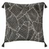 EASY Coussin Chen Rv Feuil No 40x40, Noir & Blanc