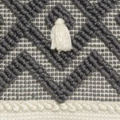 EASY Coussin Recyc Row Gr 45x45, Gris Ardoise -France Coussin et housse de coussin Soldes Boutique 65781914 3