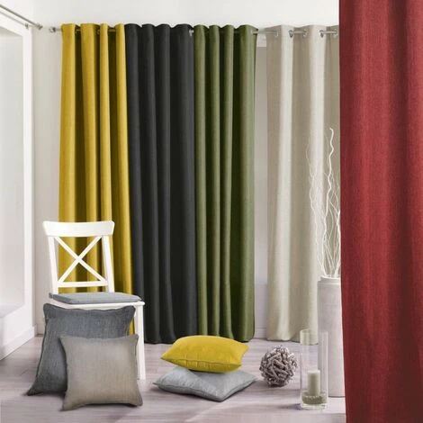 LC Coussin Passepoil, Carmin, 40x40x15, Chambray Uni, 3 LC Coussin Passepoil, Carmin, 40x40x15, Chambray Uni, – Image 3