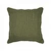 LC Coussin Passepoil, Kaki, 40x40x15, Chambray Uni, N